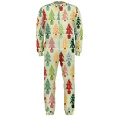 Christmas Tree Pattern Onepiece Jumpsuit (men)  by Valentinaart