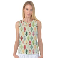 Christmas Tree Pattern Women s Basketball Tank Top by Valentinaart