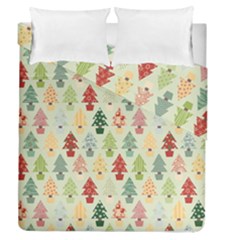 Christmas Tree Pattern Duvet Cover Double Side (queen Size) by Valentinaart