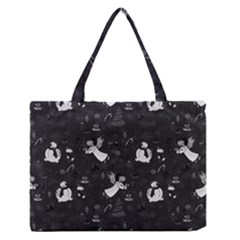 Christmas Pattern Zipper Medium Tote Bag by Valentinaart