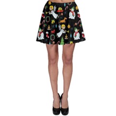 Christmas Pattern Skater Skirt by Valentinaart