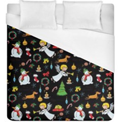 Christmas Pattern Duvet Cover (king Size) by Valentinaart