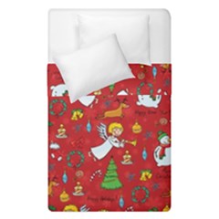 Christmas Pattern Duvet Cover Double Side (single Size) by Valentinaart