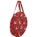 Christmas pattern Giant Round Zipper Tote View3