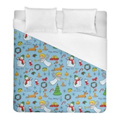 Christmas Pattern Duvet Cover (full/ Double Size) by Valentinaart