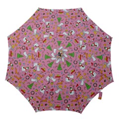 Christmas Pattern Hook Handle Umbrellas (large) by Valentinaart