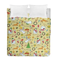 Christmas Pattern Duvet Cover Double Side (full/ Double Size) by Valentinaart