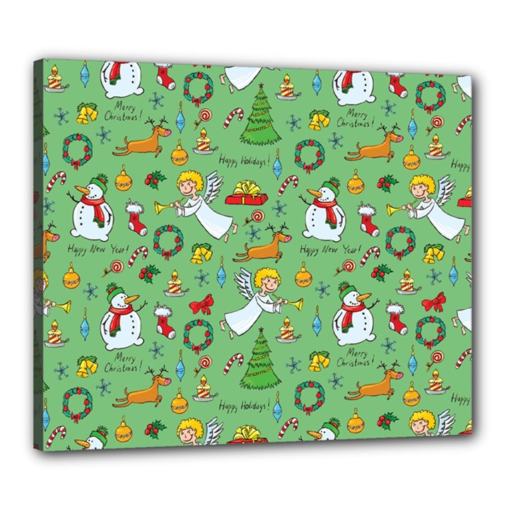 Christmas pattern Canvas 24  x 20 