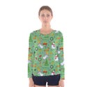 Christmas pattern Women s Long Sleeve Tee View1