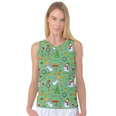 Christmas Pattern Women s Basketball Tank Top by Valentinaart