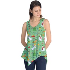 Christmas Pattern Sleeveless Tunic by Valentinaart