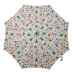 Christmas Pattern Hook Handle Umbrellas (large) by Valentinaart