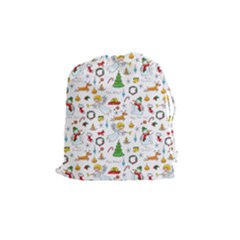 Christmas Pattern Drawstring Pouches (medium) 