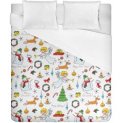 Christmas Pattern Duvet Cover (california King Size) by Valentinaart