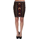 Pumkin Witch In Candles And White Magic Bodycon Skirt View1