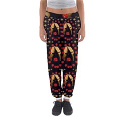 Pumkin Witch In Candles And White Magic Women s Jogger Sweatpants by pepitasart