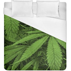 Marijuana Plants Pattern Duvet Cover (king Size) by dflcprints