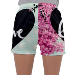 Modern Collage Shabby Chic Sleepwear Shorts