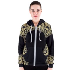 Art Nouvea Antigue Women s Zipper Hoodie by NouveauDesign