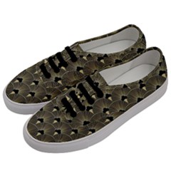 Art Deco Fan Pattern Men s Classic Low Top Sneakers by NouveauDesign