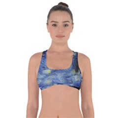 Van Gogh Inspired Got No Strings Sports Bra by NouveauDesign