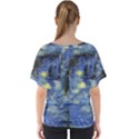 van gogh inspired V-Neck Dolman Drape Top View2