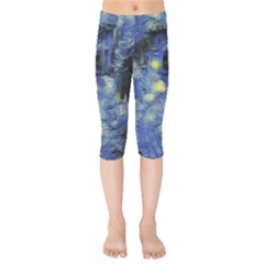 Van Gogh Inspired Kids  Capri Leggings 