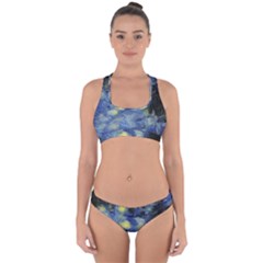 Van Gogh Inspired Cross Back Hipster Bikini Set