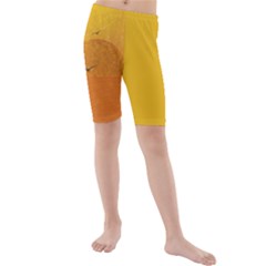 Sunset Kids  Mid Length Swim Shorts by berwies