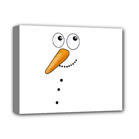 Cute Snowman Deluxe Canvas 14  X 11  by Valentinaart