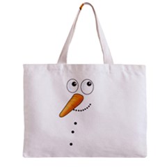 Cute Snowman Zipper Mini Tote Bag by Valentinaart