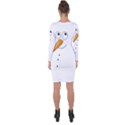 Cute snowman Asymmetric Cut-Out Shift Dress View2