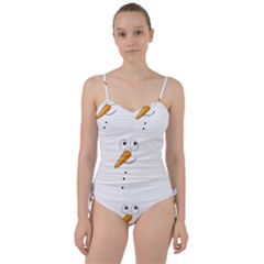 Cute Snowman Sweetheart Tankini Set by Valentinaart