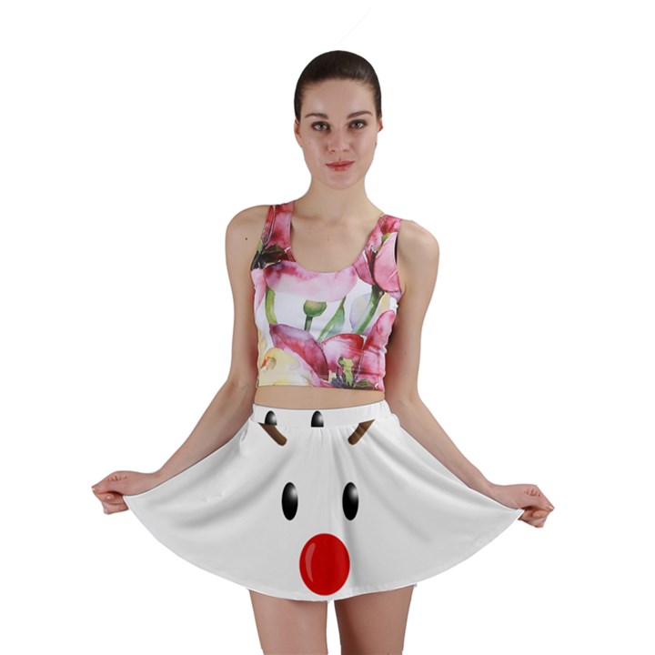 Cute reindeer  Mini Skirt