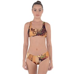 Alfons Mucha   Fruit Criss Cross Bikini Set