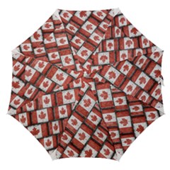 Canadian Flag Motif Pattern Straight Umbrellas by dflcprints