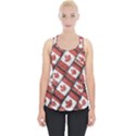 Canadian Flag Motif Pattern Piece Up Tank Top View1