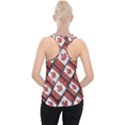 Canadian Flag Motif Pattern Piece Up Tank Top View2