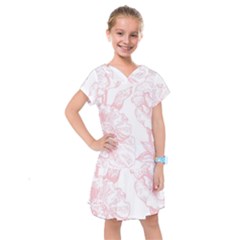 Vintage Pink Floral Kids  Drop Waist Dress by NouveauDesign