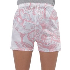 Vintage Pink Floral Sleepwear Shorts