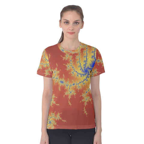 Fractals Women s Cotton Tee by NouveauDesign