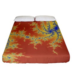 Fractals Fitted Sheet (california King Size) by NouveauDesign