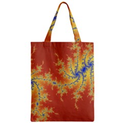 Fractals Zipper Classic Tote Bag by NouveauDesign