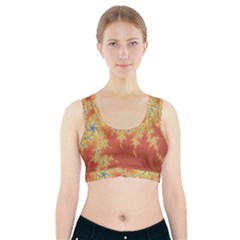 Fractals Sports Bra With Pocket by NouveauDesign