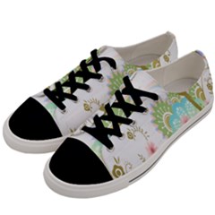 Wreaths Sexy Flower Star Leaf Rose Sunflower Bird Summer Men s Low Top Canvas Sneakers by Mariart