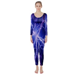 Blue Sky Light Space Long Sleeve Catsuit