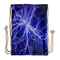 Blue Sky Light Space Drawstring Bag (large) by Mariart