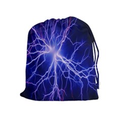 Blue Sky Light Space Drawstring Pouches (extra Large) by Mariart