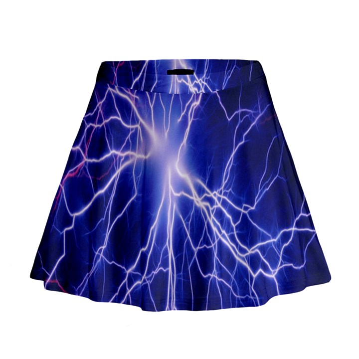 Blue Sky Light Space Mini Flare Skirt