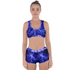 Blue Sky Light Space Racerback Boyleg Bikini Set